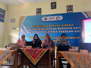 Pelatihan Proyek Sinema untuk Meningkatkan Berpikir Kritis dan Kolaborasi Siswa Sekolah Dasar melalui Project Based Learning dan Bedah Film